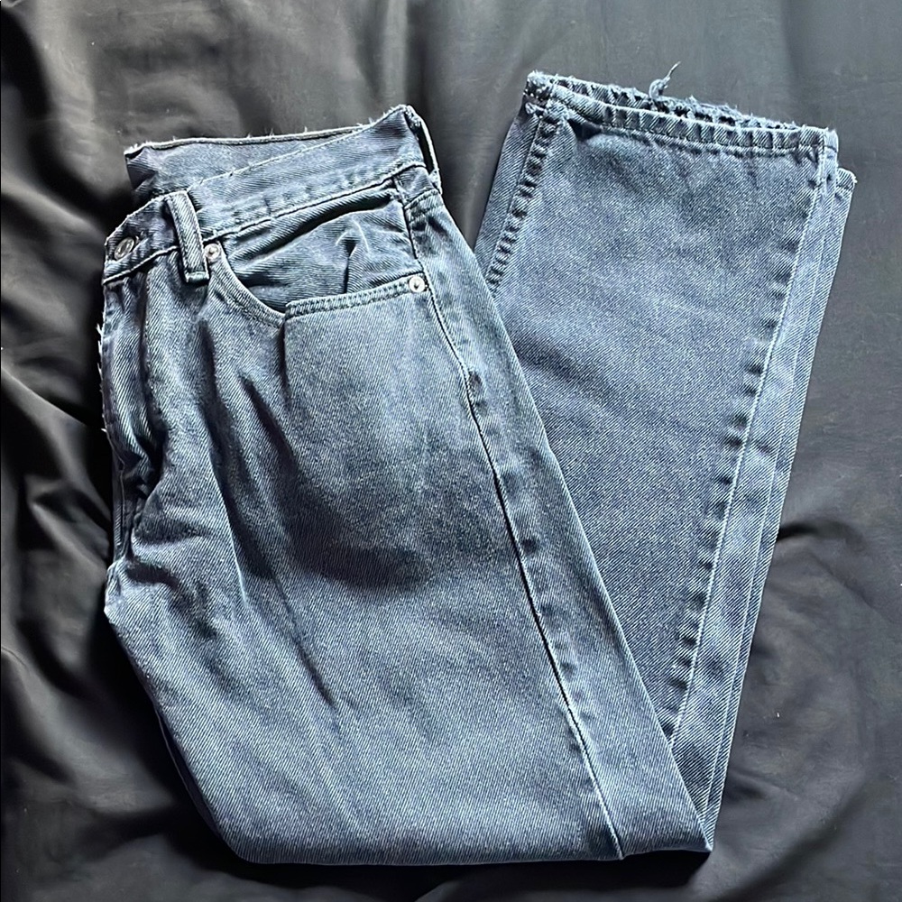 Levi's Gray Straight Leg Jeans Classic Denim